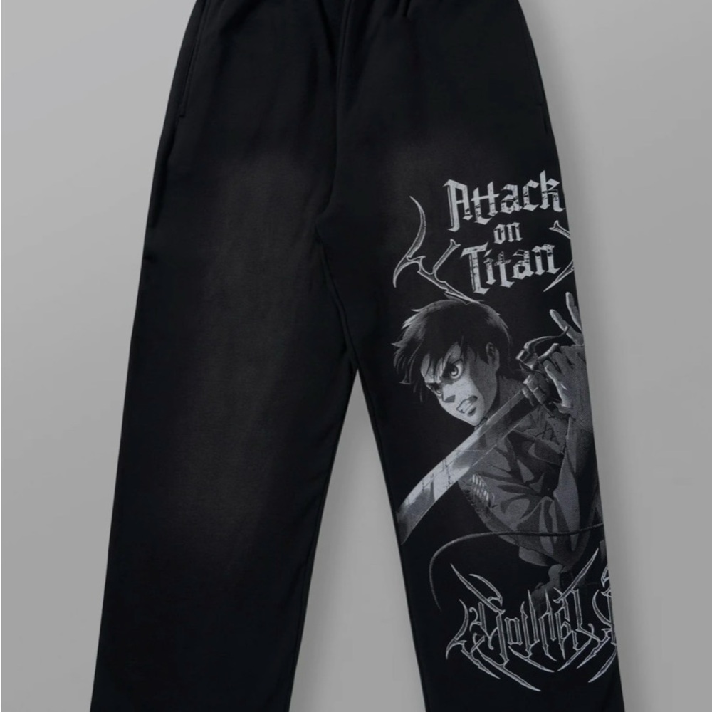 YoungLA 2128 AOT Eren Sword baggy joggers - Picture 2 of 4